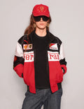 Darkcity Ferrari Style Tri-Color Jacket – High-Speed Streetwear