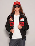 Darkcity Black Grand Prix Racing Jacket – Ferrari-Inspired Design