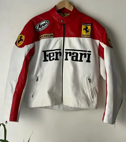 F1 Leather Jacket for Men – Premium Leather Racer Jacket for Performance & Style