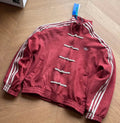 Darkcity CNY-Inspired Streetwear Jacket – Maroon Suede Edition
